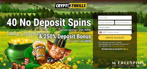 crypto thrills casino free spins